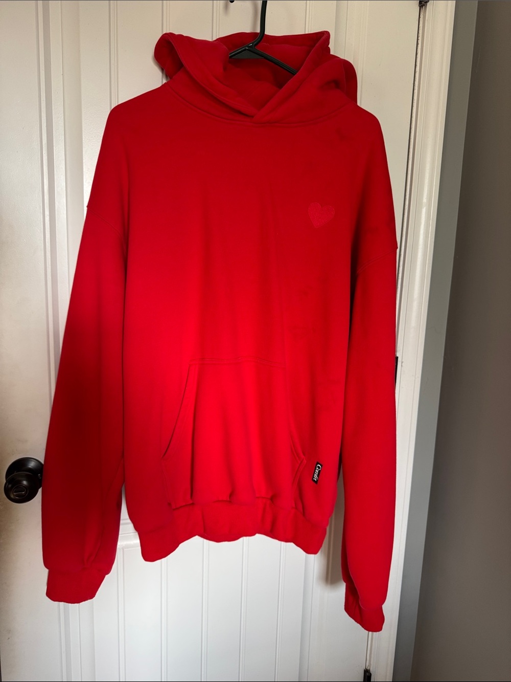 Red Woman’s Hoodie Sweatshirt - Casual Pullover